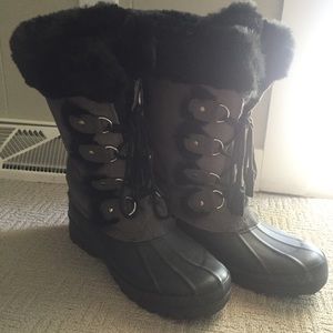 KHOMBU faux fur lined winter boots